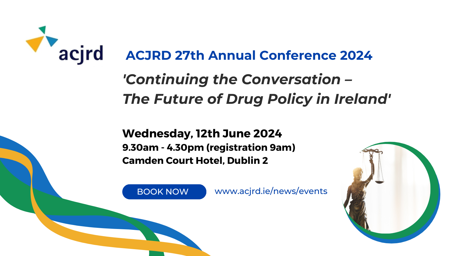 Book now www.acjrd.ie/news/events